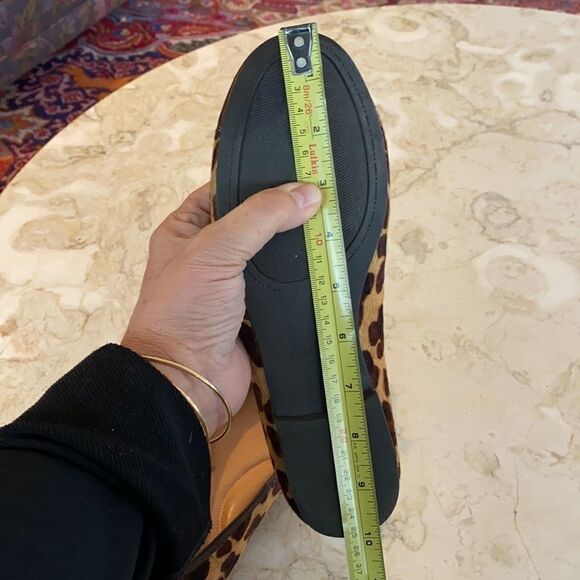 Nurture Pony Hair Leopard Print Ballerina Flats - Picture 8 of 9